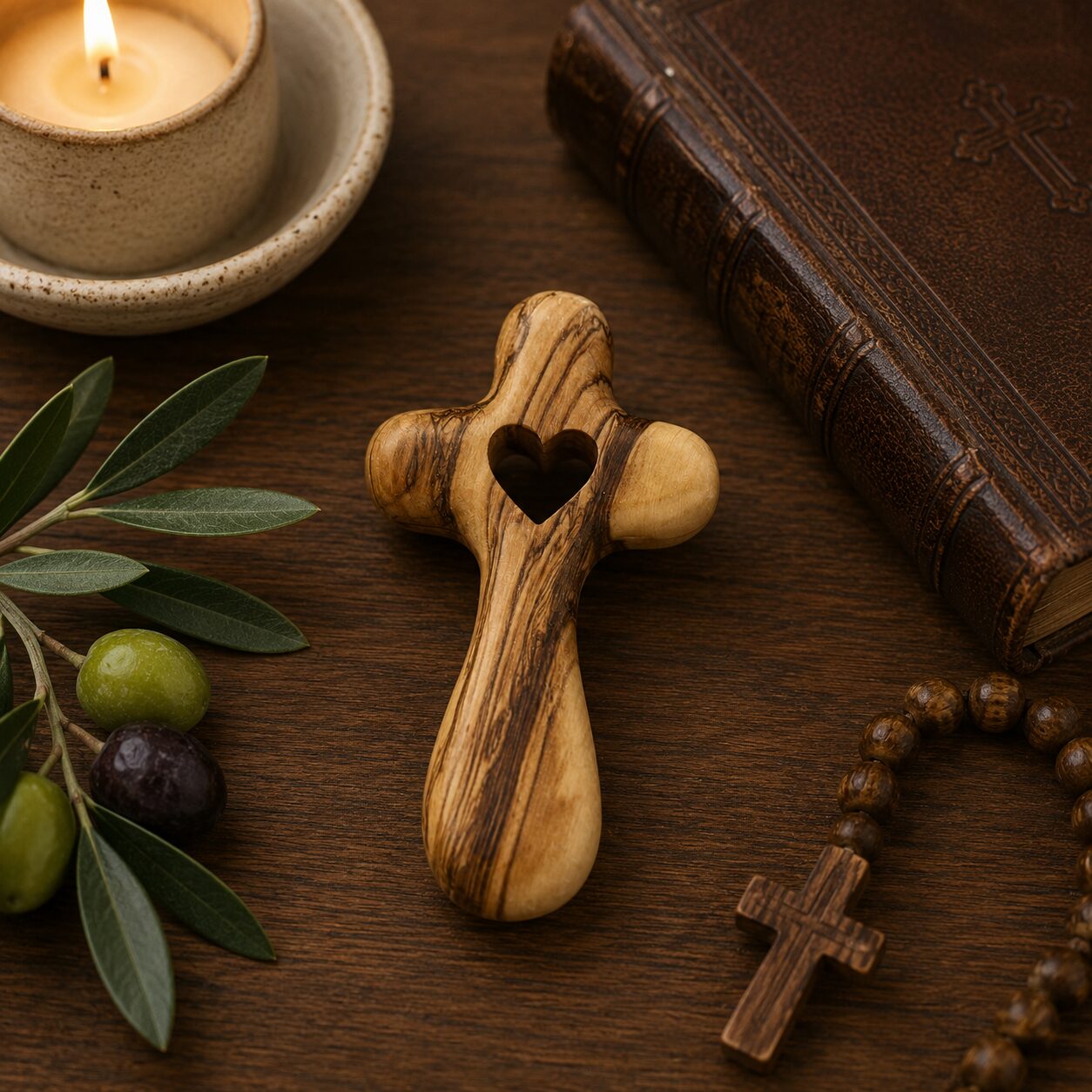 Comfort Cross 10cm with Heart