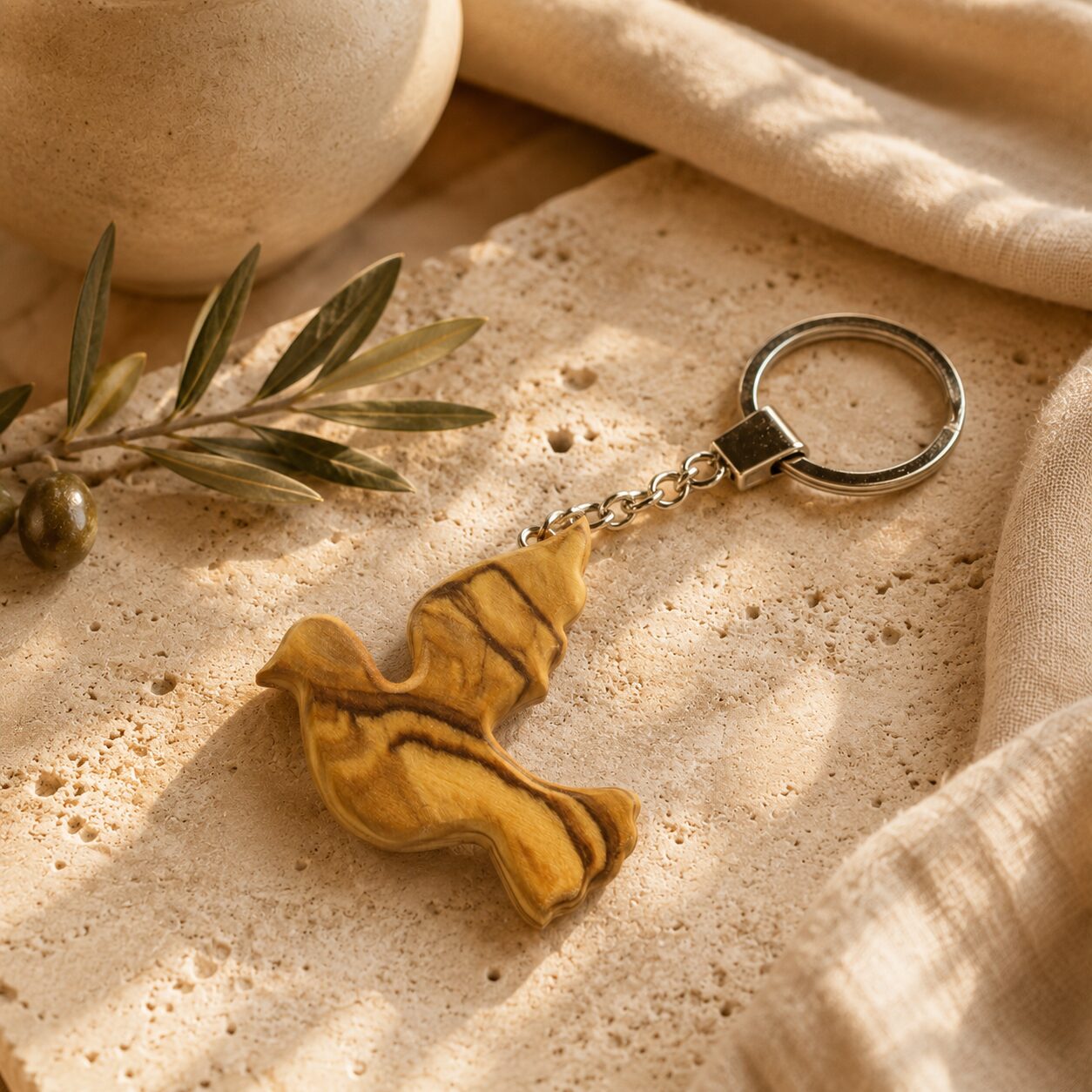 Dove Keychain