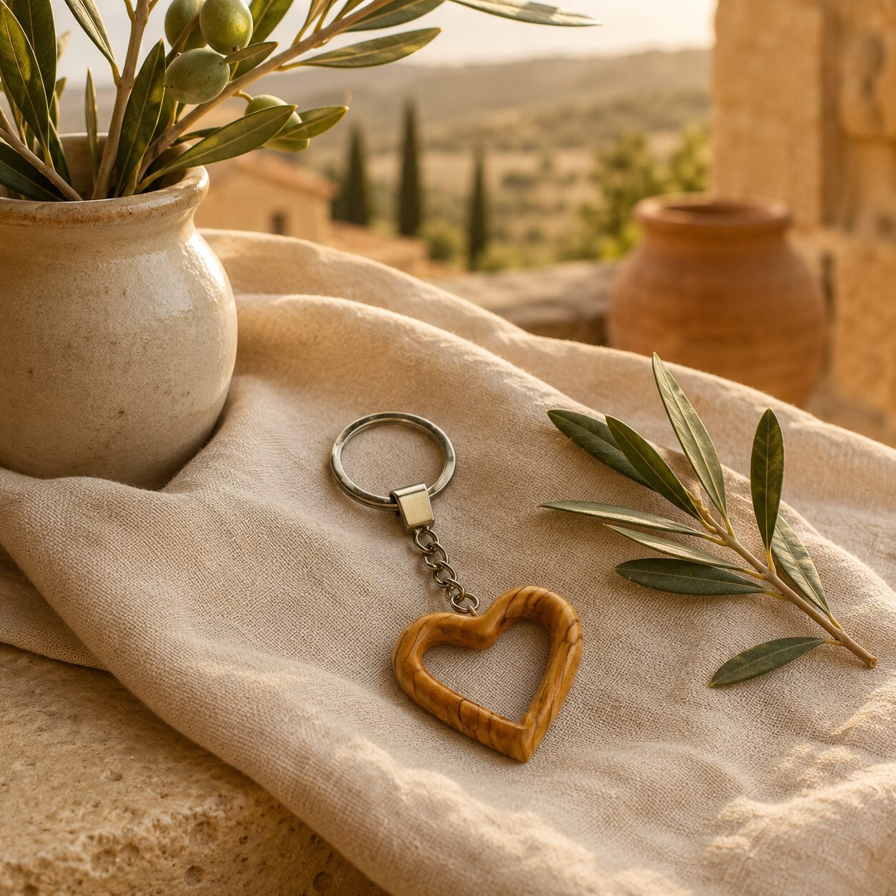 Empty Heart Keychain
